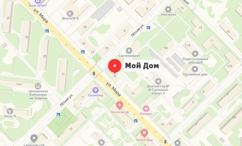 Мой Дом на карте