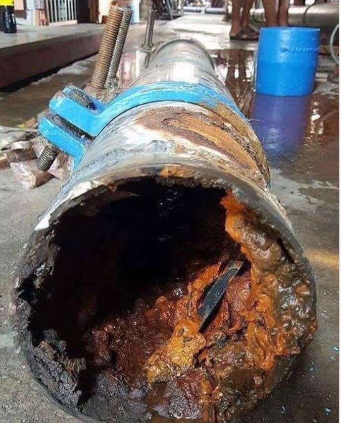 Водопроводные трубы атакуют бактерии.